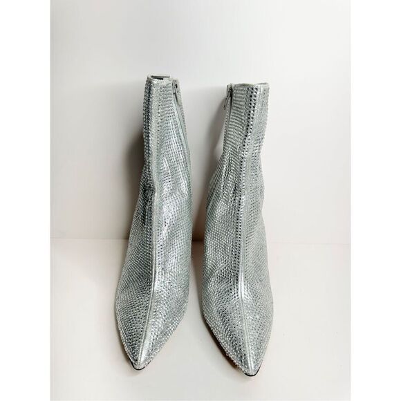 BP Ankle Booties Size 8.5 Athenna Crystal Pointed Toe High Heel Boots - Picture 5 of 10